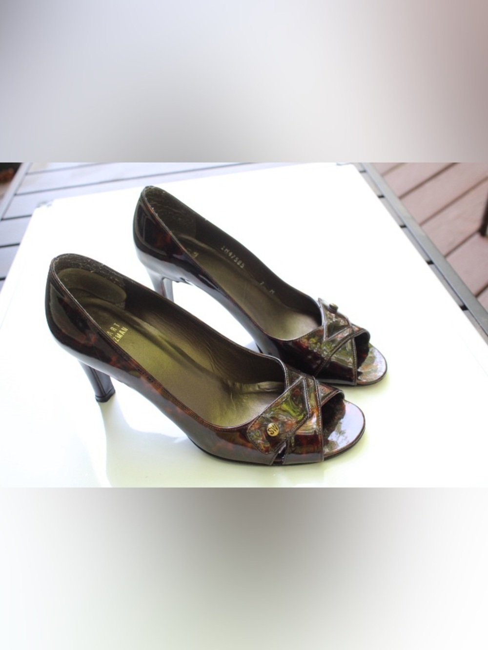 Stuart Weitzman peep toe pumps